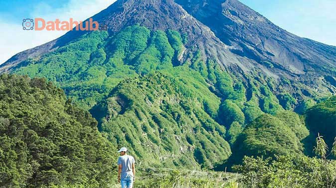 Alam Gunung Merapi Klaten Jawa Tengah