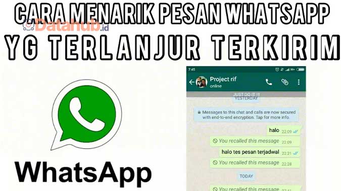 Cara Menarik Pesan di WhatsApp