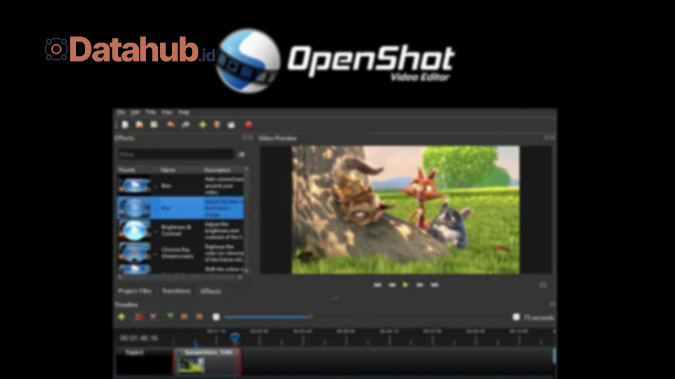 1. Aplikasi Edit Video PC OpenShot