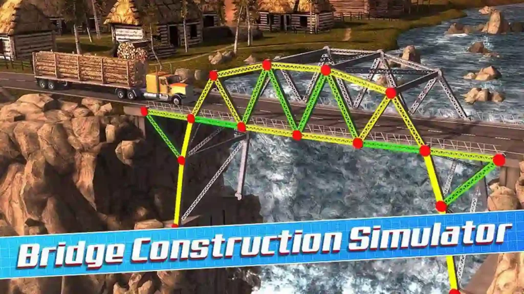 Bridge Construction Simulator poster Game Asah Otak Offline