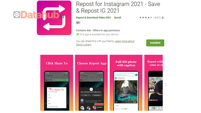 Cara Repost Instagram Foto dan Video Menggunakan Aplikasi Repost